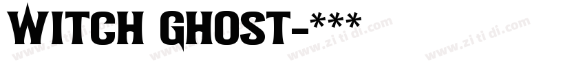 Witch Ghost字体转换
